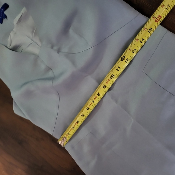 LiLiu Silk Light Blue Sheath Dress 2 XS - Picture 7 of 11